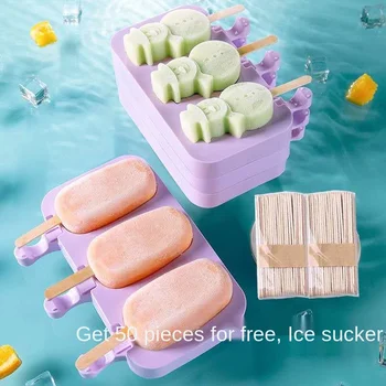 Silikagelis self-made ice cream pelėsių popsicle ledų popsicle pelėsių buitinių ledo modelis