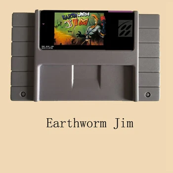 Sliekas Jim anglų Kalba 16 bitų Didelis, Pilkos spalvos Žaidimo Kortelę NTSC/PAL Žaidėjas