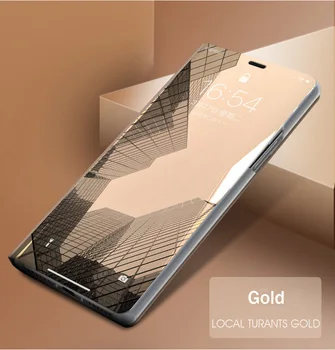 Smart Odos Veidrodis, Flip Case For Samsung Galaxy S10 Plius S8 S9 Plus S10e 9 Pastaba Ne 8 360 Telefono Dangtelį Galaxy S 10Plus 10 S