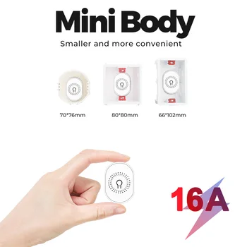 SMATRUL Tuya 16A Wifi Mini Switch Module Pertraukiklis Smart Automatikos 