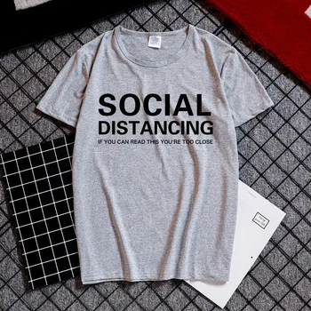 SOCIALINIS ATSKYRIMAS, JEI JŪS GALITE PERSKAITYTI ŠIĄ ESATE PER ARTI Laišką Moterų marškinėliai trumpomis Rankovėmis Vasarą T-shirt Tees Viršūnes Ropa De Mujer