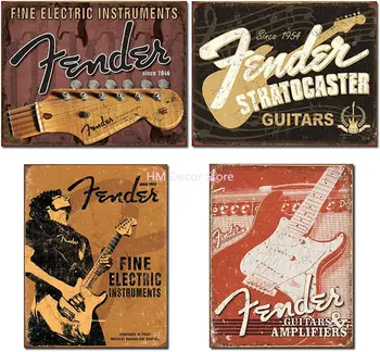 Sparnas Headstock Metalo Skardos Pasirašyti Studija Strat Stratocaster Gitara, Bosinė gitara, Muzikos Alavo Pasirašyti 8x12 Cm