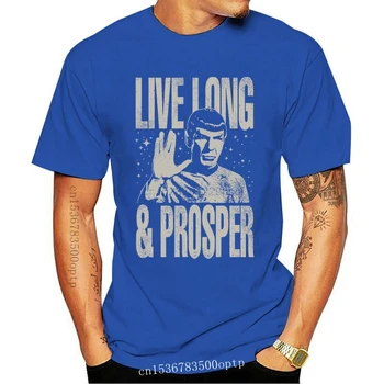 Star Treks Spock Gyvenkit Ilgai Ir Turtingai Licenciją Adult T-Shirt