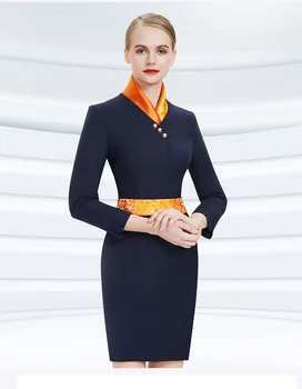 Stiuardesės Uniformą Aukso Parduotuvė Pardavimo Skyriaus Darbo Drabužius, Registratūra Klientų Aptarnavimo Parduotuvės Vadybininkas Įrankiai Moteriška Suknelė