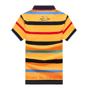 Tace & Shark Prekės Polo Marškinėliai Vyrams Vasaros Viršūnes Tees Striped Polo Marškinėliai Vyrų Mados Dizaino Verslo Polo Vyrams