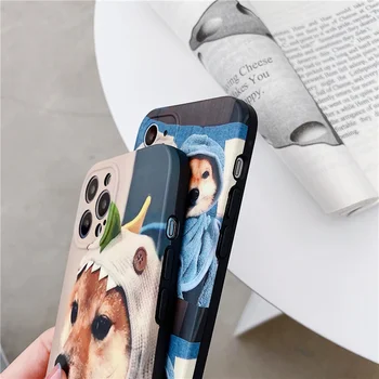 Telefono dėklas skirtas iphone 12 11 Pro Max mielas šuo 