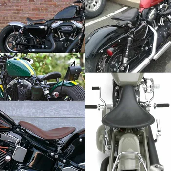 Universalus Motociklas Solo Sėdynės PU Odos Cafe Racer Retro Balno Sėdynės w/3