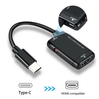 USB-C c tipo HDMI-suderinama splitter su funkcija usb 3.1 c tipo konverteris vyrų ir moterų mhl android 