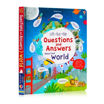 Usborne Liftas-the-atvartu Klausimus ir Atsakyti apie Mūsų Pasaulį 3D Dėlionės Kortelės Knygos Veikla, Skaityti, Skaityti Knygas Vaikams, Žaislai
