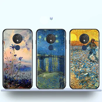 Van Gogh Naftos Meno Motorola E7 Krašto G Stylus 5G G8 G9 Žaisti Galios Lite Vienas Huper Marco Sintezės Plius Telefono dėklas