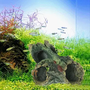 Vidutinio Dydžio Akvariumas Dervos Medinis Modeliavimo Urvas Modelis Žuvų Bakas Apželdinimas Dekoratyviniai Medžio Dekoracijos, Akvariumas Atsarginės Dalys