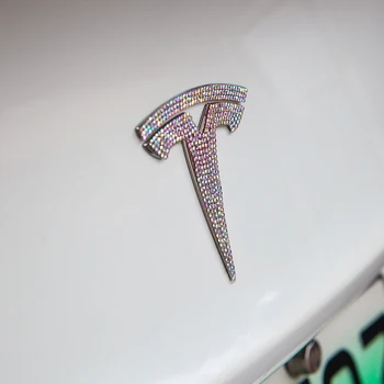 Vxvb Nauja Tesla Model 3 S X 2021 Lipdukas Priedai Spalvinga Akmens Vairas Tris Model3 Automobilio Priekinės Galinės Logotipas Interjeras