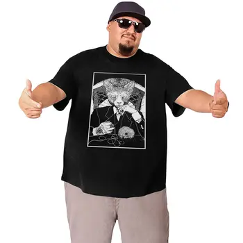 Vyrai Gangsta Katė T Shirts Kanados Beplaukiai Sfinksų Kačiukas Gyvūnų Augintinių Drabužius Didelis, Aukštas, Marškinėliai, Plius Dydis Didelio Dydžio, Didelio T-Shirt