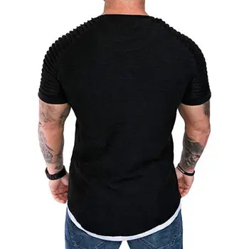 Vyrų Marškinėliai trumpomis Rankovėmis Kvėpuojantis Poliesteris Slim Viršūnes Kasdienio Gyvenimo žmogus t shirts Hhigh Kokybės Mados Vyrų Drabužiai футболка