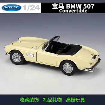 WELLY 1:24 BMW 507 Roadster modeliavimas lydinio automobilio modelį amatų, apdailos kolekcijos žaislas įrankiai dovana