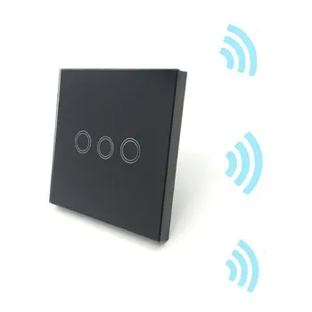 Wifi Smart Šviesos Jungiklis Stiklo Ekranas Touch Panel Valdymas Balsu Belaidžio Sienos Jungikliai su Nuotolinio Alexa, Google 