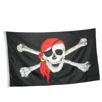 ZXZ Helovinas veikla vėliavos 60x90cm 90x150cm Didžiulis Kaukolė Piratų Vėliavas Kryžiaus Kaulai Jolly Roger piratų Vėliavas