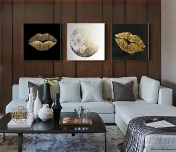 Šiaurės abstrakčiai aukso prabangos Plakatas Drobė Meno Tapybos namų puošybai sienos meno RETRO spausdinimo kambarį namo apdailos dažai