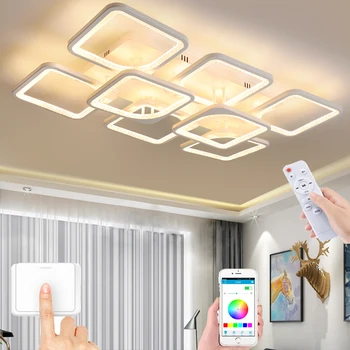Šiuolaikinio gyvenimo kambario lubų lempa miegamasis LED lempos Šiaurės kūrybos akrilo umbra butas villa studijų apšvietimo didmeninės