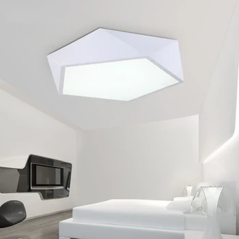 Šiuolaikinės geometrijos asmenybės geležies juoda kūno deimantų dizaino led lubų šviesos trumpa namų deco kambarį arcylic lighting90-260V