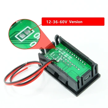 Švino rūgšties baterijos indikatorius Baterijos talpa Skaitmeninis LED Testeris voltmeter Voltų Įtampos Matuoklis 12V 24V 36V 48V 72V
