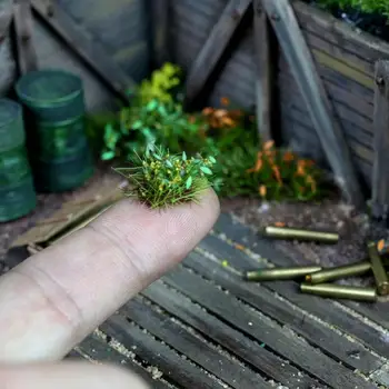 Žemės Piktžolių Vegetacijos Mini Karinio Modelio Scena Priėmimo Stalo, Statyba Smėlis Medžiagų 