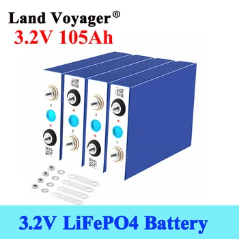 Žemės Voyager 4pcs 3.2 V 105Ah lifepo4 baterija 3C biudžeto įvykdymo patvirtinimo 