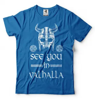 Žr. Jūs Valhalla T-Shirt Ragnar Lothbrok Vikingai T-Shirt Viking Naujas Mados Vyrams/Vyrams Vyrams Viršūnes Kietas, O Kaklo T-Shirt Grafikos Tees