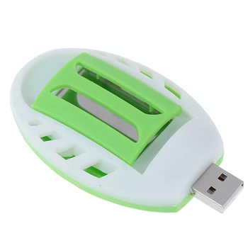 Žudikas Elektros Uodų Nešiojamų Uodų Repeller Atstumiantis Smilkalų Šildytuvas USB Žalia+Balta Plastiko Miego Musės Atstumiantis