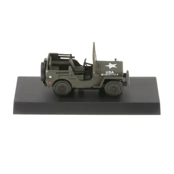 1:43 Mastelis Automobilio Modelį II Pasaulinio Karo Amerikiečių Jeep Modelis Lydinio Diecast WW II Džipas Modelio Automobilių Transporto Kolekcionuojamų Žaislas Vaikams Dovanų
