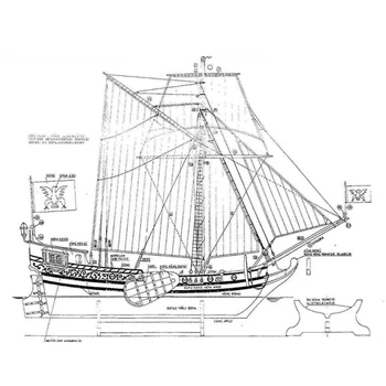 1 Set Surinkimas Statybos Rinkiniai Laivo Modelį, Medinės Plaukti Laivu Žaislai Buriavimo Modelis Sumontuoti Mediniai Rinkinys 