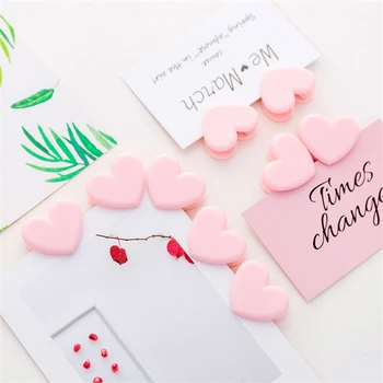 10 Vnt Spalvos Mini Meilė Širdies Rožinis Plastikiniai Biuro Reikmenys Amatų Memo 