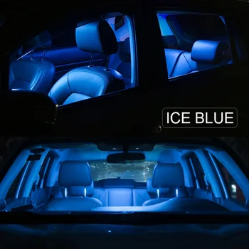 11pcs Canbus Klaida Nemokama Automobilių LED Interjero Skaityti Žemėlapį, Priešrūkiniai Žibintai Lempučių Rinkinys, Skirtas 