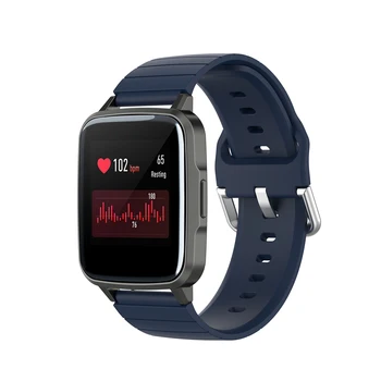19mm Silikono Dirželis Žiūrėti Juostos Xiaomi haylou Saulės LS01 ID205 Tyčinio IP68 Smart Watch Laikrodis Pakeitimo Intervalai