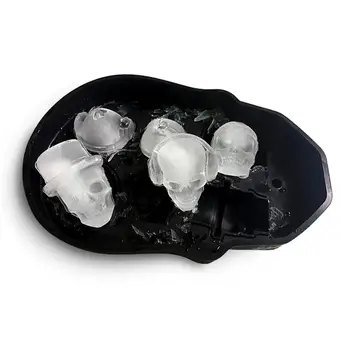 1pc 3D Kaukolė Silikono Formos Ledo Kubelių Maker 