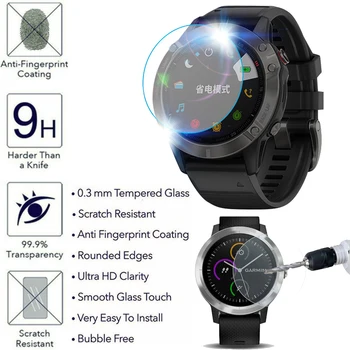2/3/5vnt Grūdinto Stiklo, Skirtas Garmin Fenix 6S 6 6X Pro Smart Watch Ekrano apsaugos Fenix 5 5s Apsaugoti Žiūrėti Veido Kino 9H