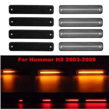 2/4Pcs Priekiniai ir Galiniai LED Šoniniai Gabaritiniai šviesiniai indikatoriai Teka Šoniniai Posūkio Signalo Lemputė, Žibintus, Hummer H2 2003-2009