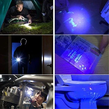 20000lums 2 in 1 UV Žibintuvėlis LED Žibintuvėlis UV 395nm Ultravioletinių Šlapimo Detektorius, skirtas kempingas Kilimų Augintinio Šlapimo Sugauti 
