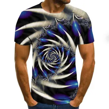 2020 spalvotas spausdinimas vyriški T-shirt mados liūtas modelio O-kaklo megztinis vyrų 3D marškinėliai