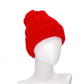 2021 M. Rudenį Juoda Raudona Žiemos Vyrų, Moterų Megzti Skrybėlę Kietas Skuilles Beanies Tėtis Bžūp Storas Šiltas Slidinėjimo Beanies Kepurės Mergaitėms