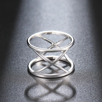 2021 Nerūdijančio Plieno Kryžius Žiedų Derliaus Boho Stiliaus Paprastumas Mados Aukso Spalvos Žiedas, Skirtas Moterims, Vyrams, Papuošalai, Šaliai, Dovanos Draugui
