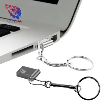 3.0 Mini Metalo, raktų žiedas Pen ratai Metalo USB Flash Drive, Nekilnojamojo 128GB 64GB 32GB 16GB 8GB micro atminties lazdos u disko