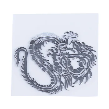 3D Automobilių Kamieno Nikelio Lydinio Ženklelis Emblema Dragon Lipdukas Priedai, Klijai Automobilių Stilius Ženklelio Lipdukai