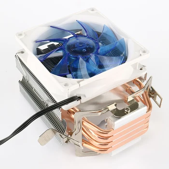 4 Vario Aušinimo Ventiliatorius Bokštas CPU Heatsink Radiatoriaus Šilumos Vamzdeliai 3 Pin Aušinimo Sistemos Biuro Rūpintis Kompiuterių Reikmenys