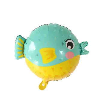 44pcs Pagal Jūros, Vandenyno Pasaulio Gyvūnų Balionai Mėlyna skaičius balionas Jūros Šalis Tema Vaikai laimingi Gimtadienio Apdailos Baby Shower