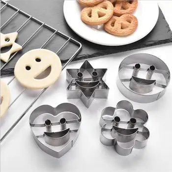 4pcs/rinkinys Cookie Cutter Formų Aliuminio 