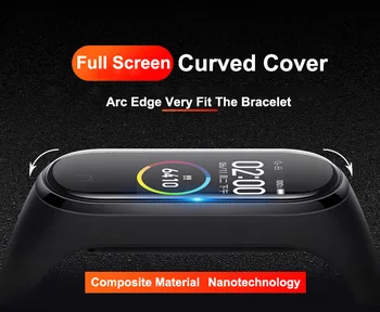 500Pcs/Pak Filmas Xiaomi Mi Juosta 6 5 4 Screen Protector Apsauginės Plėvelės Miband 5 4 Pilnas draudimas Ekrano Apsaugos Priedai