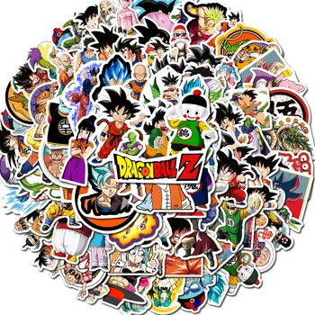 50Pcs Anime Dragon Ball Lipdukus Ne Kartoti Individualumą Lapas Automobilį, Motociklą Atkreipti Juostoje Langelį Animacinis Doodle Lipdukas Žaislas