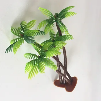 5vnt/set Mini Kokoso Palmių Augalų Amatų Micro Kraštovaizdžio Namų Akvariumo Dekoras