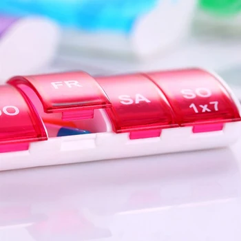 7 Dienų Savaitės Tabletes Organizatorius Tabletės Tablečių Laikymo Dėžutė Plastikinių Medicinos Lauke Šakotuvai, Nešiojamų Sveikatos Priežiūros Priemonė